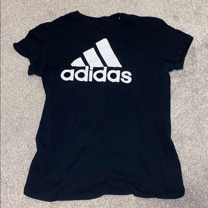 A black adidas T-shirt